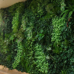 mur végétal artificiel feuillage vert